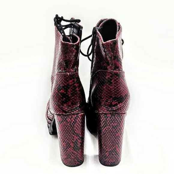 Faux Python Skin Boots - Picture 6 of 6